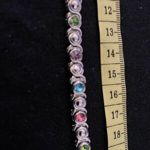 Elegant Multi-Color Gemstone Bracelet
